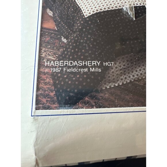 Fieldcrest J.G. Hook No Iron Luxury Percale Twin Sheet Set 1987 Striped New - Picture 5 of 7